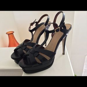 Bakers Aileen Black Platform Sandal Size 10